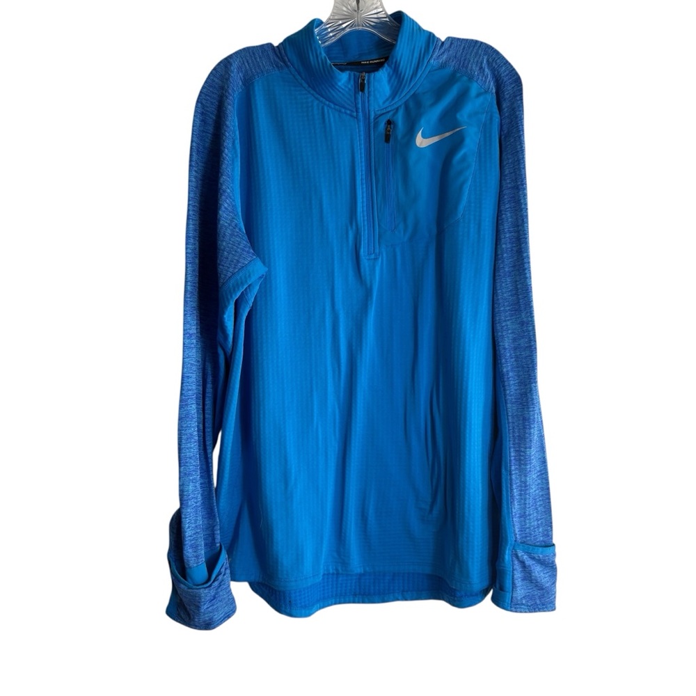 NIKE Men's Dri-Fit Therma-Sphere Element 1/2 Zip Red/Blue/Black Size L—Lot of 3 - Picture 7 of 16